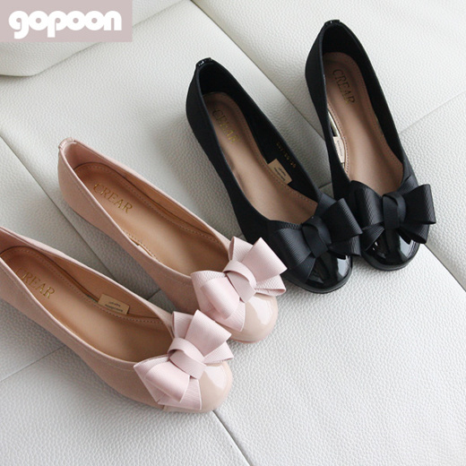 Qoo10 - big ribbon flat shoe : Shoes