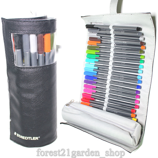 Staedtler TriPlus Fineliners 20 Assorted Colours with Pencil Case 334 PC20 (Black)