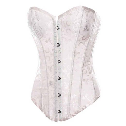 white corset bustier