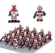 21 pieces of Star War mini action doll Corusant Guard clone stormtrooper building block childrens to