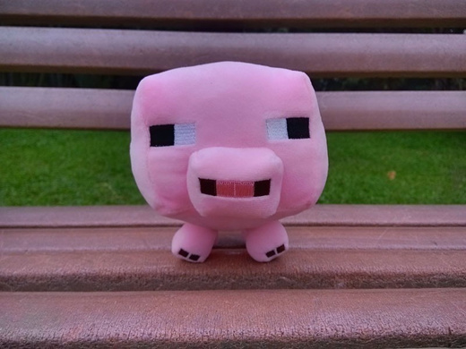 minecraft pig plush toy