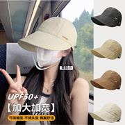 Zhao Lusis Same style Suncreen hat/UV protection Fisherman Hat Womens Anti US Sunshade Hat / Outdoor
