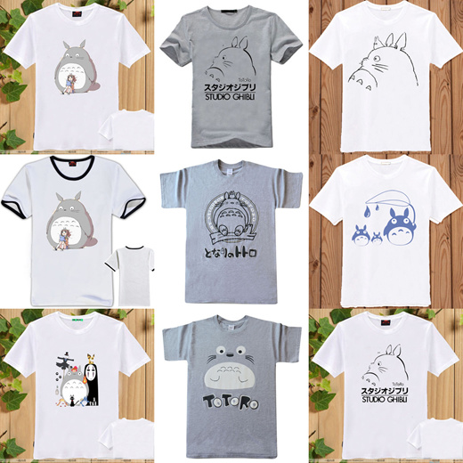 Qoo10 Totoro トトロ 半袖tシャツ 男女兼備 カップルアウトドアルック 親子 お揃い レディース 子供服 ママ 子供 親子でペア Women S Clothing