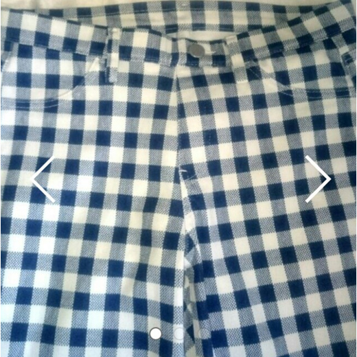 Checkered hot sale blue pants