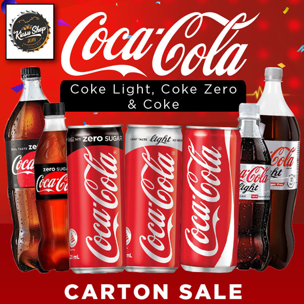 Buy Original Coke/Light/Zero Soft Drink 24Cans Deals for only S$14 ...