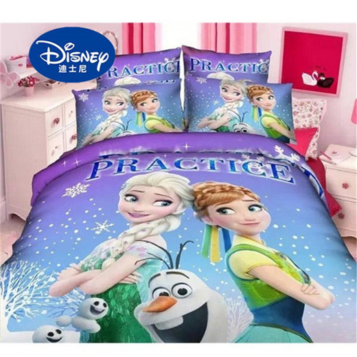 Qoo10 Online Disney Frozen Print Bed Sheet Set Twin Single Size