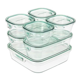 iwaki Heat Resistant Glass Food Container Square