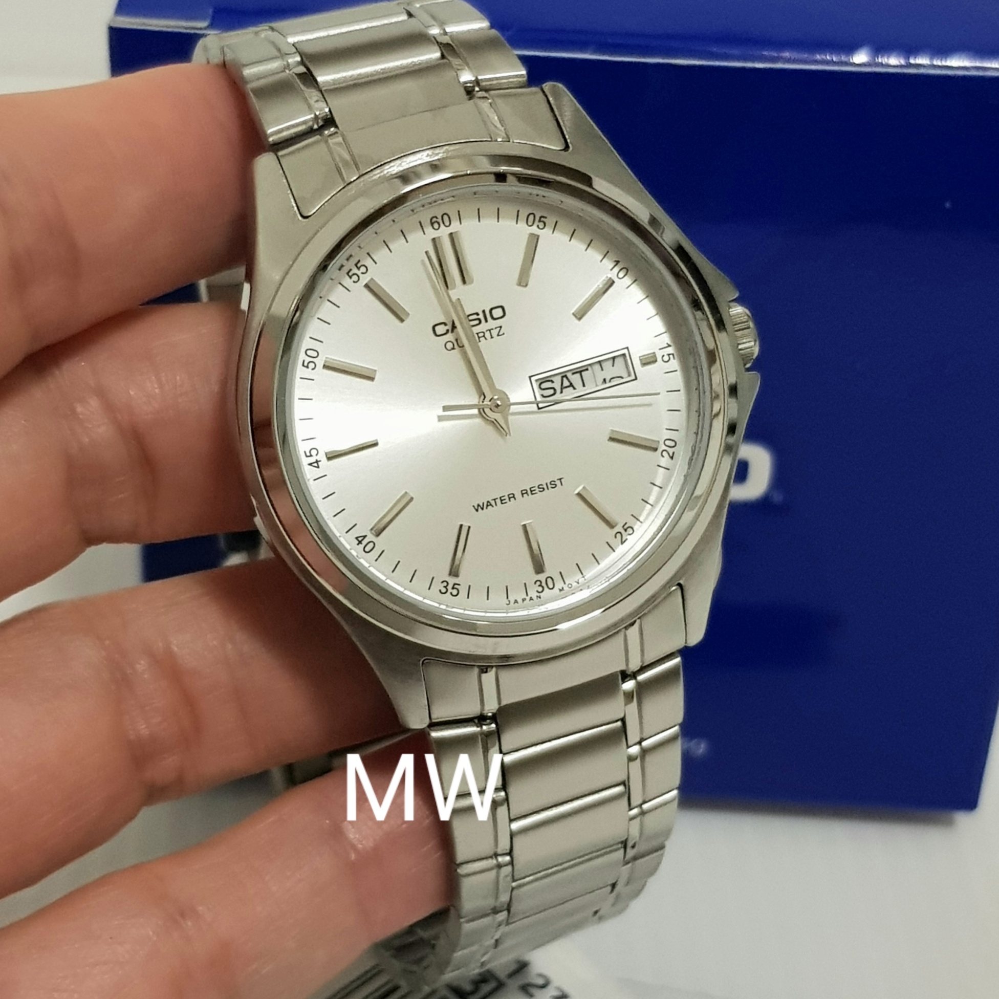 Casio MTP 1239D 7A MTP1239D Men Silver Analog Stainless Steel Men s Wa. Watches Qoo10