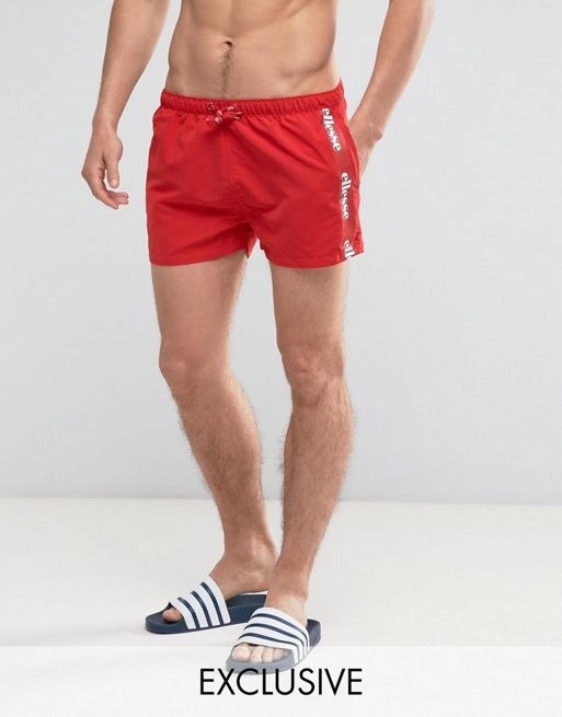 Qoo10 - Ellesse Swim Shorts in Red With 