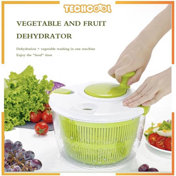 Salad Spinner, 2.5L Fruits Vegetables Drainer Vegetable Washer with Bowl,  Large Capacity Salad Spinner for Home Kitchen 