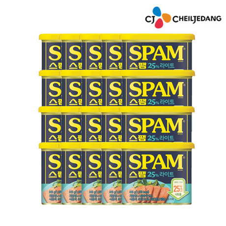 [W Prime] CJ CheilJedang Spam 25% Light 340g 20 units