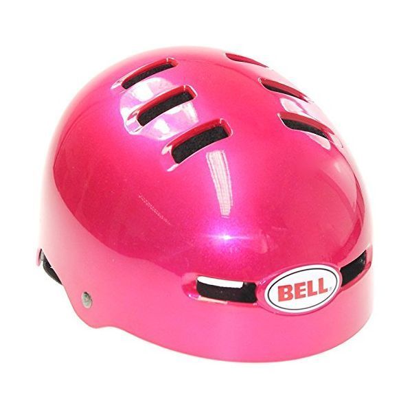 pink bicycle helmet