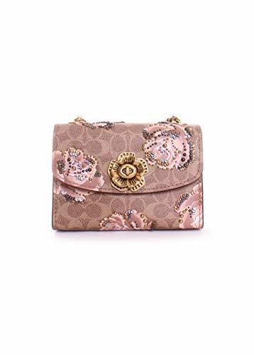 coach rose print crossbody