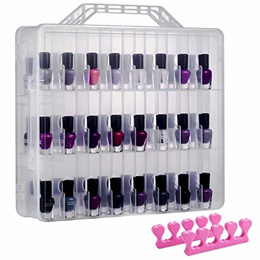 Nail Polish Organizer Case, Nail Lamp Storage Bag Holds 40-50 Nail