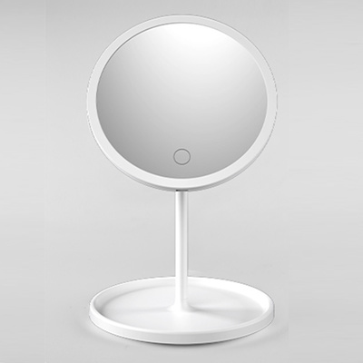 3 Color Lighting Modes 2.5X Magnifying Makeup Mirror Touch Screen High Definition Portable Multi-Functional Rechargeable Lighted Up Mirror 6 Inch Vanity Mirror with LED Lights 