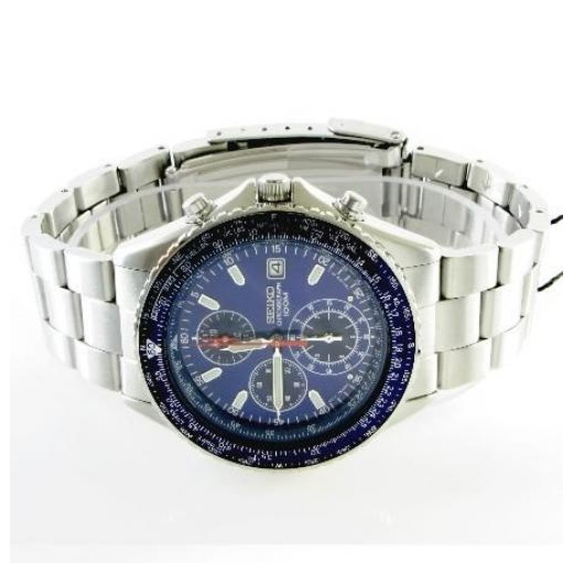 seiko men's snd255p1 flightmaster pilot slide rule chronograph watch