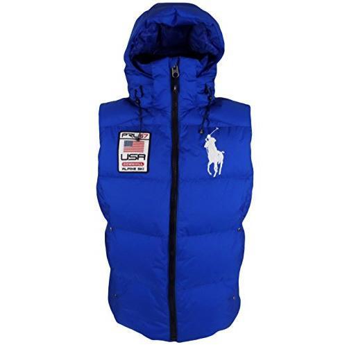 men's big pony alpine ski down puffer vest