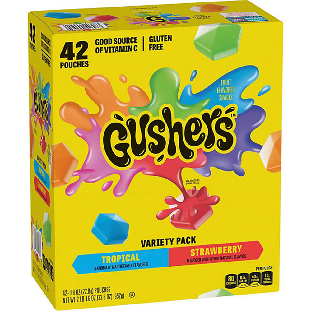 Wish+ | Gushers Strawberry Splash Tropical 42 pack : Food