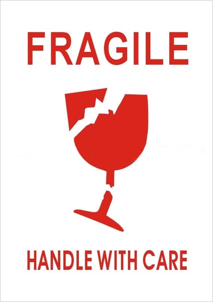 fragile sticker luggage