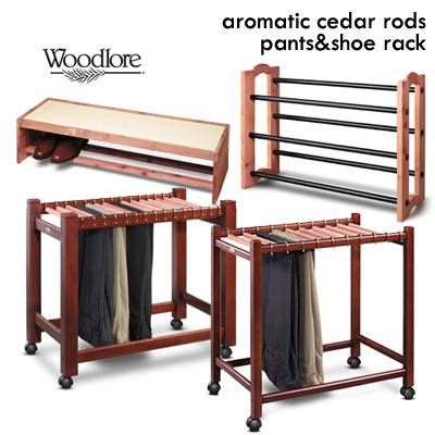 Qoo10 Woodlore Aromatic Cedar Rods Pants And Shoe Rack 5types Furniture Deco