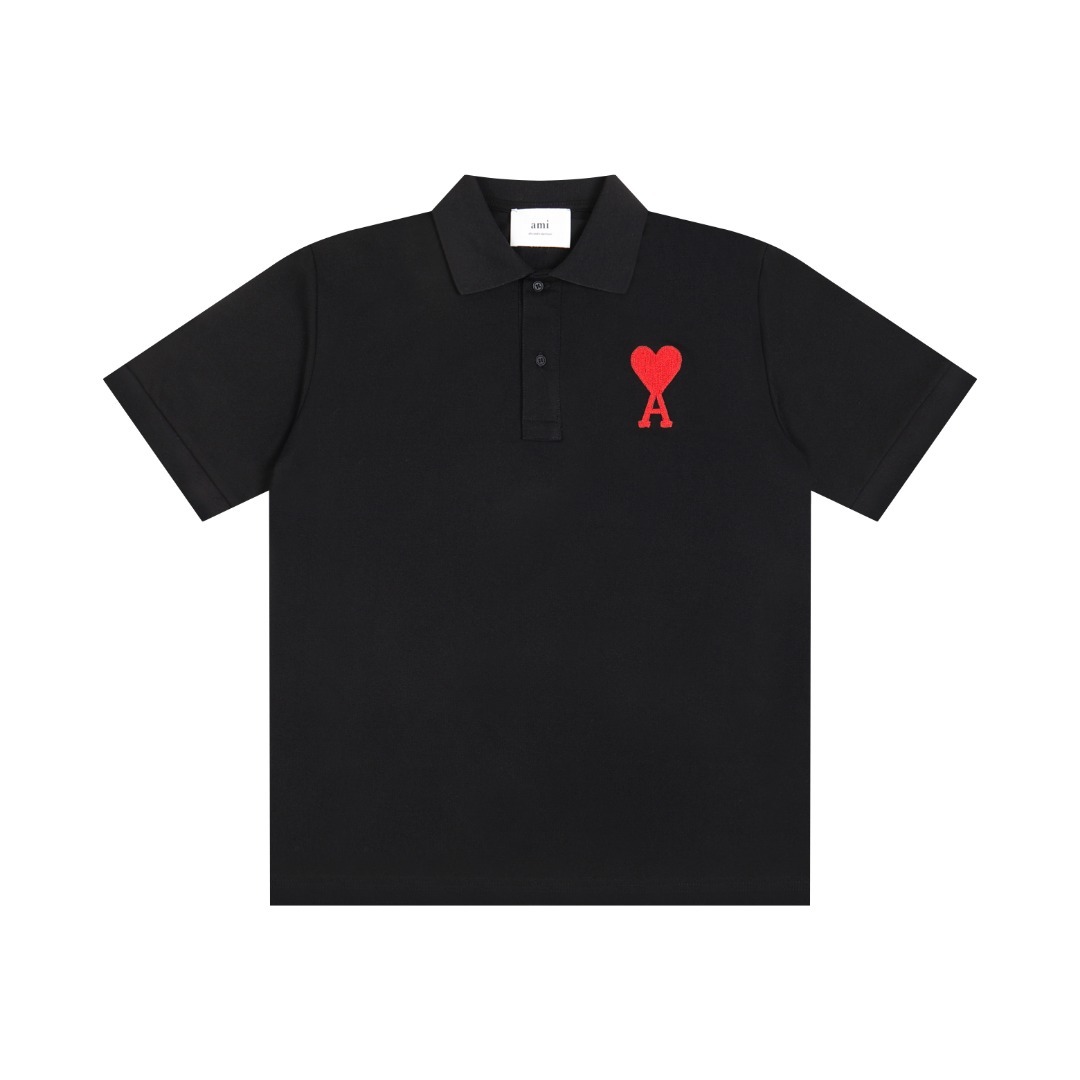 Wish+ | Ami men casual polo short sleeve T-shirt : Men’s Clothing