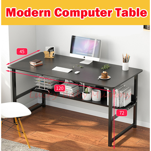 Qoo10 A51 Modern Study Computer Table Space Saving Office Study Desk Studen Furniture Deco