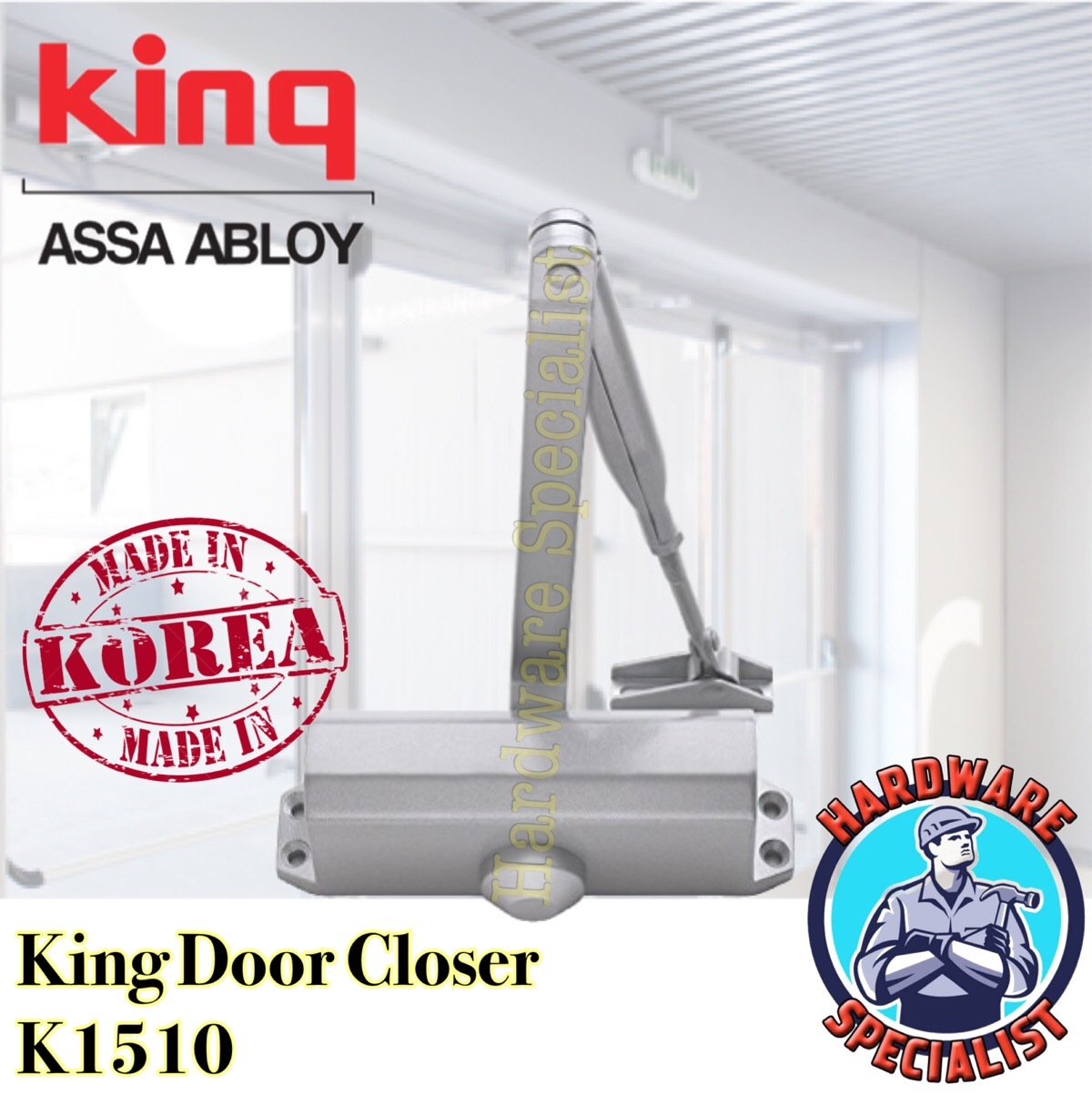 Qoo10 King Door Closer 70 Series 172 (Hold Open Function 90 Deg) MADE