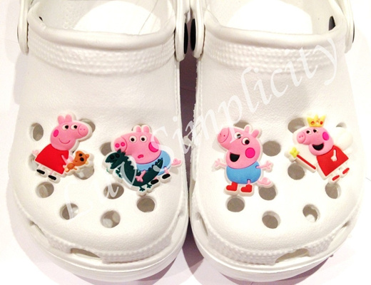 peppa croc charms