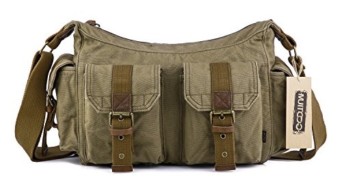 gootium vintage canvas messenger bag