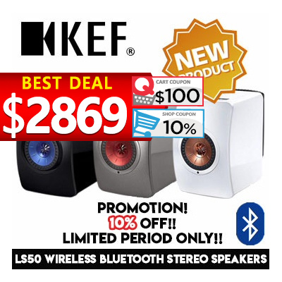 KEF LS50W Wireless Stereo Speakers / Bluetooth Enabled / Official Distributor / Local Warranty Deals for only RM10108.2 instead of RM12635