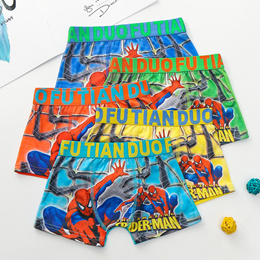4PC Kids Boys Spider-Man Cartoon underwear boxer children panties Kids  Underwear