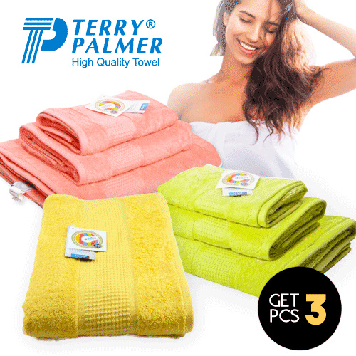 Get 3 Pcs  Handuk Terry Palmer Concept