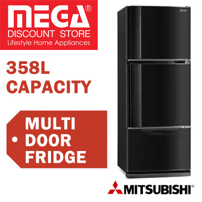 mitsubishi red fridge