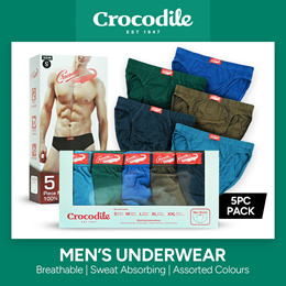 CROCODILE 3-Piece Mens Iconic Undergarment Bamboo Cotton Mini