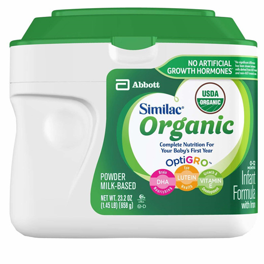 similac organic infant formula powder with iron