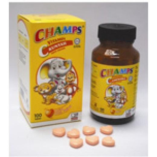 Qoo10 Champs Vitamin C 100mg Chewable Orange 100s X 2 Diet Tools