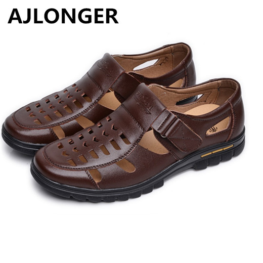 male leather sandals