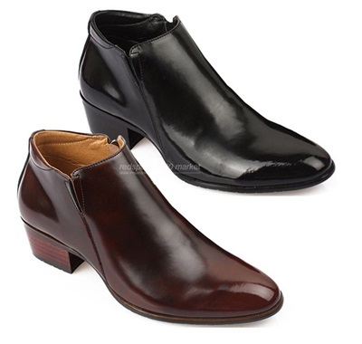 New Mens Leather Formal Shoes Ankle 