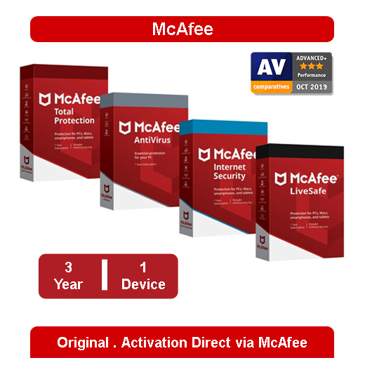 Qoo10 Mcafee Livesafe Total Protection 2021 3 Years Computer Game