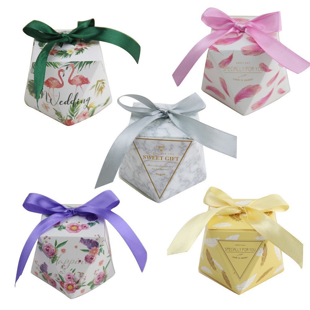 Qoo10 Multicolor Wedding Favor Box And Bags Sweet Gift Candy Boxes