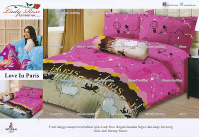 Sprei Lady Rose 160x200 Queen Motif Colloseum - Smart4K 