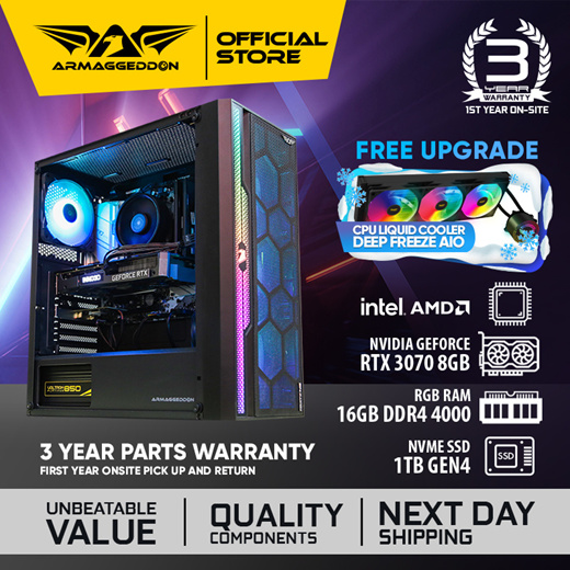 Qoo10 - ⭐️🔥GAMING PC | RTX-3070 | R5-5600X | B550M | 16GB DDR4 [🇸🇬Stock ...