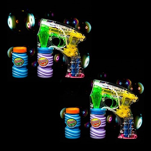 led light up bubble gun