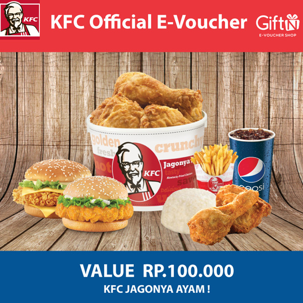 [FOOD] Value Voucher 100K /KFC Deals for only Rp85.000 instead of Rp100.000