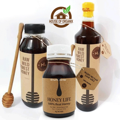 Honey Life Raw Wild Forest Honey - Madu Hutan Liar Asli Baduuy Dalam-Lampung-Riau