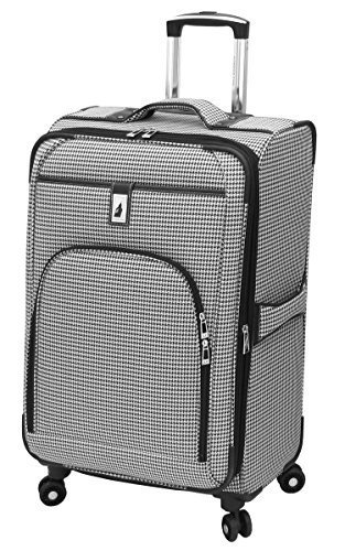 london fog black and white luggage