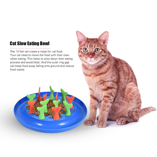 Cat Feeder Slow Eating Bloat Stop Food Plate Maze Interactive