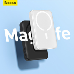 BASEUS Magsafe Power Bank 6000mAh 20W Wireless Phone Charger External Battery Fast Charging