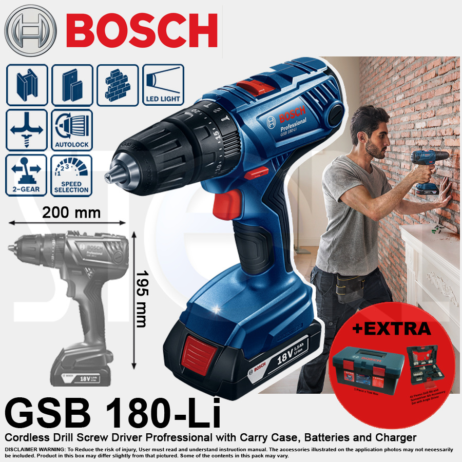 Qoo10 Bosch Gsb 180 Li Tools Gardening