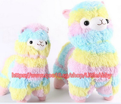 rainbow alpaca toy